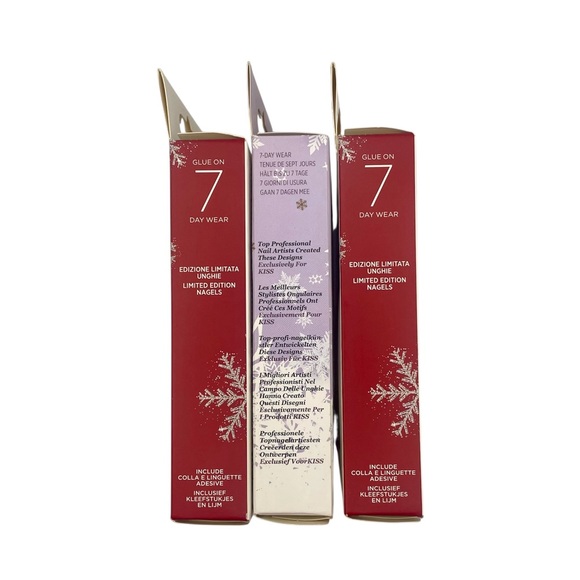 KISS Glue-On/Press-On Christmas Nails - Lot of 3 - Picture 5 of 8
